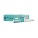 White background with a box and syringe of Protexin Pro-Kolin 30ml picutred. On the box and syringe is an illustrated outline of a cat and dog. Text on the box reads 'Vet developed & recommended paste that acts quickly to support digestion & firm stools.'