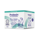 White background with a box of Protexin Pro-Kolin Enterogenic capsules picutred. On the box is an outline of a cat and dog. Text on the box reads 'Provides ongoing digestive and gut health support, intended for long term usage.'