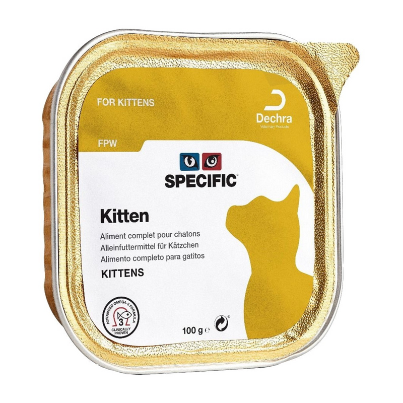 Specific Wet Kitten Food Tray 