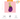 A cat toy shaped like a purple aubergine with green-and-white gingham topper, shown on a pink background with measurement arrows indicating 17cm height and 6cm width. The graphic includes the text 'for the Explorer' and feature callouts for curious cats, catnip filling, and crinkle material.
