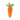 A back view of a plush carrot cat toy with a bright orange body, one green leaves, and two green-and-white gingham leaf, shown on a plain white background.