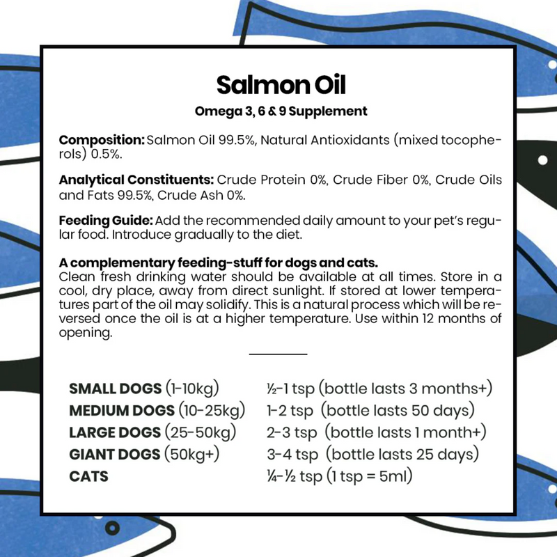 Pooch & Mutt Salmon Oil for Dogs 500ml