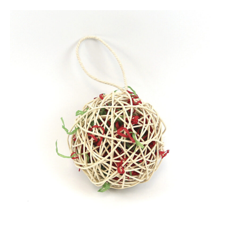 Happy Pet Festive Snowball Small Animal Toy