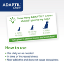 Weight guide for adaptil chews