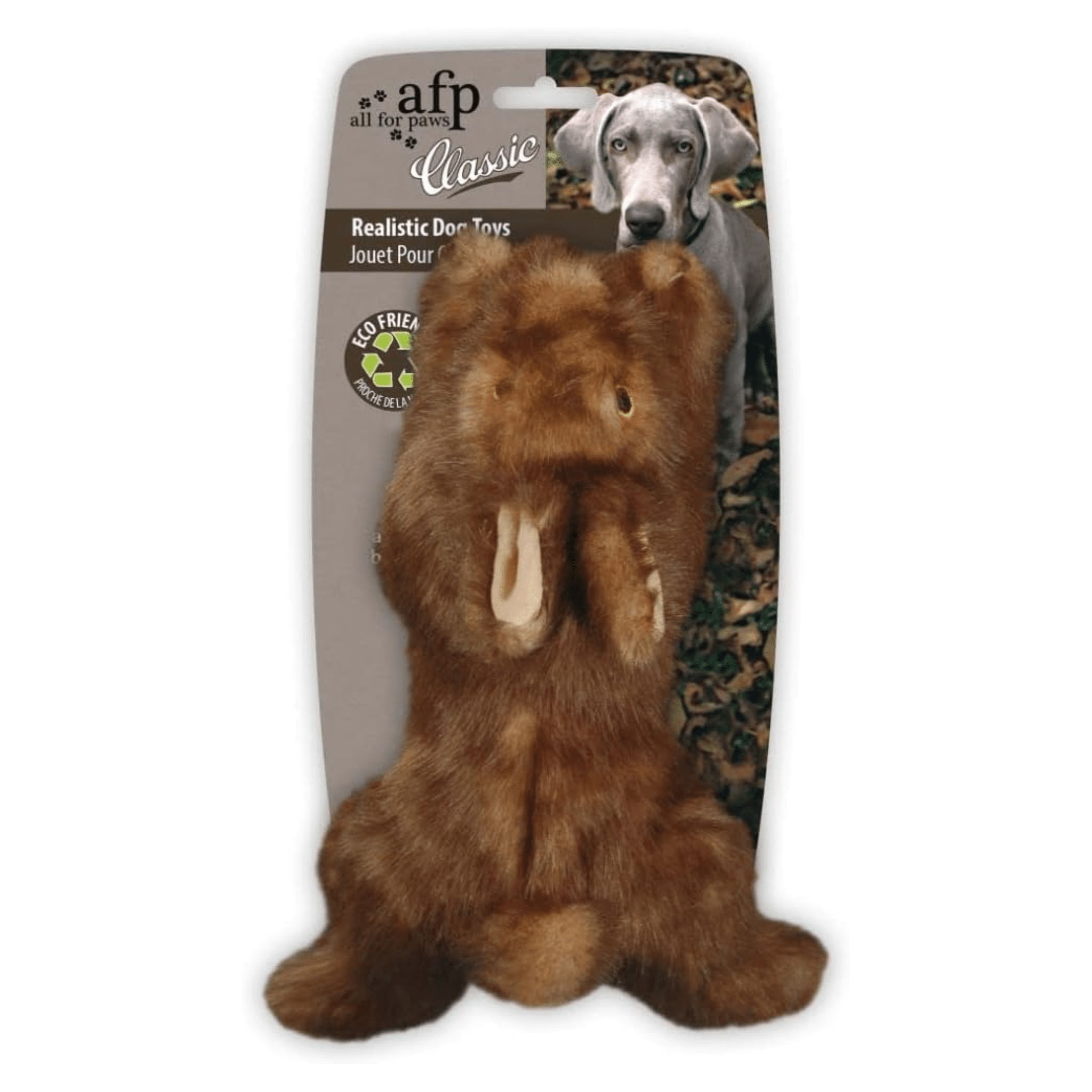 Paws Red Rabbit Toy All For Paws Classic Brown Rabbit - Large – PDSA Pet Store