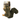 Grey Squirrel plush dog toy with a darker grey fluffy tail pictured on a cardboard backing which has a brown Labrador pictured on it with white text 'All for Paws, Classic' and 'Squirrel'. 