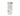 White cylindrical container with green label on a white background