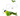 An Ancol Greenfinch shaped plush cat toy with a grey string and ring, shown on a white background.