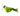 An Ancol green chirping Greenfinch bird shaped plush cat toy, shown on a white background.
