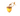 A small acorn-shaped LED light for a dog collar with a warm yellow body, brown cap, and tan loop, shown on a plain white background.