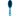 White background with a small blue and grey Ergo Soft Bristle Brush for dogs. 