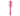 White background with a pink and grey Ergo Double-sided Comb with metal teeth on both sides.