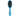 White background with a small blue and grey Ergo Pin Brush for dogs. 