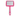White background with a pink and grey Ergo Slicker Bristle Brush for cats.