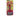 White background with a pink and grey Ergo Slicker Bristle Brush for cats, attached to a cardboard backing. 