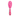 White background with a pink and grey Ergo Soft Bristle Brush for cats. 