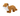 An Ancol Heritage weasel plush dog toy with brown fur, a white chest, and plaid patterned ears, shown against a plain white background.