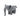 An Ancol grey plush elephant dog toy with white tusks, pictured on a white background.