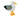 White background with a white, grey and black Ancol Made From Seagull dog toy.