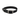 White background with a black Ancol Buckle collar with a metal buckle and D-ring.