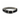 White background with a black Ancol Padded collar with a metal buckle and D-ring.