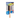White background with a side on view of a small wooden handled Ergo Double-sided Brush for dogs, showing both a metal bristle side and a soft bristle side attached to cardboard packaging.