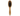 White background with a wooden Ergo Soft Bristle Brush for small dogs, puppies and cats. 