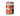 A can of Arden Grange Partners dog food, specifically 'Fresh Chicken with Rice', shown on a clean white background. The can features a bright orange label with a picture of a fluffy light-colored dog.