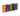 White background with a row of 5 'Bags On Board' patterned waste pick-up Refill rolls. One of each colour: Orange, pink, green, black and blue. 