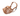 White background of a brown basket Baskerville CLASSIC dog muzzle. 