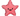 White background with a light pink Bite Force starfish Dog Toy with stitched eye and smile details.