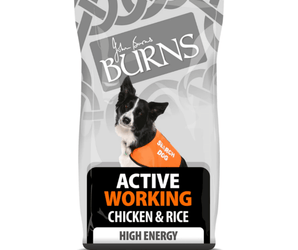 Burns Active Working Chicken Dry Dog Food - 12kg