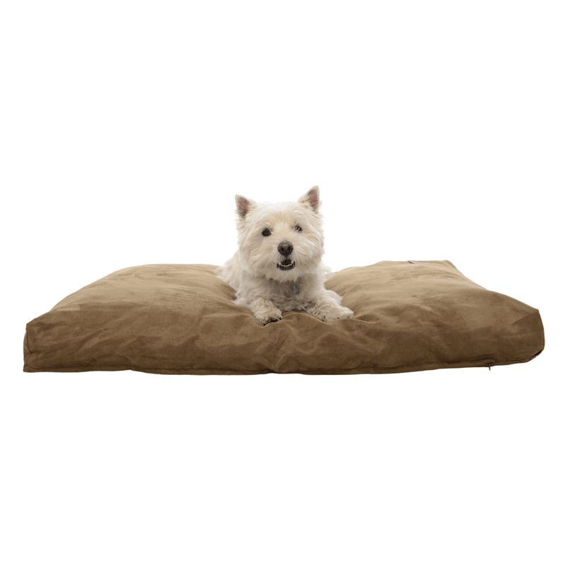 Kruuse Brown Dog bed with White Scottie Dog