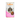 A can of Calibra Premium Line Adult dog food, veal and chicken in gravy, on a plain white background. The can features a white and pink label with an image of a black and white dog and a circular inset showing the wet food pieces.