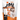 A close up of a package of Calibra Joy Yummy Creamy Treats for cats, featuring a white and orange stand-up pouch with a photo of a fluffy cat on the front, set against a plain white background.