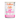 A can of Calibra Life Puppy & Junior wet dog food, featuring a white label with pink and orange text and a pink puppy silhouette, on a plain white background.
