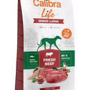 A bag of Calibra Dog Life Large Senior Fresh Beef Zoomed In