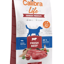 Bag of Calibra Dog Life Medium Senior Fresh Beef Zoomed In