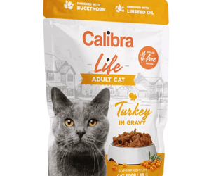 Calibra Life Pouches | Adult Cat | Turkey