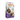 Calibra Premium Line cat food bag for sterilised and hairball cats with salmon flavour. The white and purple bag features a photo of a long-haired brown tabby cat, a bowl of kibble, salmon, and other ingredients.