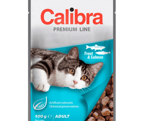 Calibra Premium Pouches | Adult Cat | Trout & Salmon