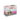A box of Calibra Premium Line Kitten 6x Salmon and 6x Turkey delicate pouches, featuring a photo of a tabby kitten on the front of a gray and white packaging box with orange and pink branding.
