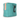 White background with a back view of a  green zipped up square-shaped bag for a Charlie the Vet Mini Pet First Aid Kit, showing the black clip attached and belt loop. 