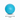 A bright sky blue polymer dog toy ball with embossed dog icons and the brand name 'Coachi' in the centre shown on a clean white background. Shown on a white background with a black dimension arrow labelled 6"/15cm below it.