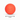 A bright coral orange polymer dog toy ball with embossed dog icons and the brand name 'Coachi' in the centre shown on a clean white background. Shown on a white background with a black dimension arrow labelled 4"/10cm below it.