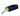White background with a lime green and navy Coachi Fetch and Reward training fetch toy. 