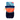 White background with a a Coachi Pro Train and Treat bag in navy and coral with a blue tag attached to the top.