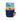 White background with a a Coachi Train and Treat pouch in navy and coral with a blue tag attached to the top.