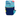 White background with a Coachi Train and Treat pouch in navy and turquoise with a blue tag attached to the top.