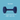 Blue background with a Small navy Coachi Training Dumbbell dog toy, with measurements below indicating length of 10cm. 